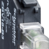 Harmony XB4, Light block for head Ø22, green, integral LED, 230...240 V AC
