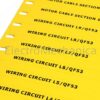 75049 9x70mm PUSH-IN YEL TAG(1450/roll) EM
