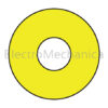 990741 90mm dia YEL LABEL FOR 22.5mm(50) EM