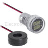 AD22-22AMW 22mm P/MNT WHT AMMETER 0-100A+CT EM