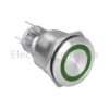 AGQ22F-11/E/JS/22/G 22mm GRN ILL MET. P/BUTTON 220VAC EM