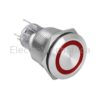 AGQ22F-11/E/JS/22/R 22mm RED ILL MET. P/BUTTON 220VAC EM