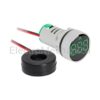 AD101-22AMG 22mm P/MNT GRN AMMETER 0-100A+CT EM