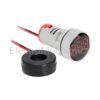 AD101-22AMR 22mm P/MNT RED AMMETER 0-100A+CT EM