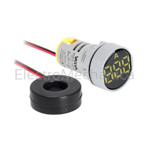 AD101-22AMY 22mm P/MNT YEL AMMETER 0-100A+CT EM