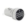 AD101-22VMW 22mm WHT P/MNT V/METER 20-500VAC EM