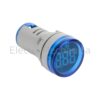 AD22-22HZB 22mm BLU FREQ. METER 0-99Hz EM