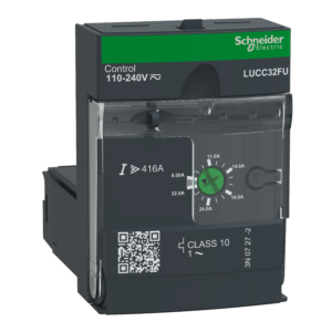 LUCC1XFU – Advanced control unit, TeSys U, 0.35-1.4A, 1P motors, protection & diagnostic, class 10, coil 110-240V AC/DC Schneider Electric