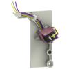 LV432604 – keylock adapter for rotary handle locking, ComPact NSX 400/630, keylock not included Schneider Electric