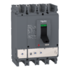 LV540510 – circuit breaker EasyPact CVS400N, 50 kA at 415 VAC, 400 A rating ETS 2.3 electronic trip unit, 3P 3d Schneider Electric