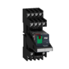 RUMC32B7 – Harmony, Universal plug-in relay, 10 A, 3 CO, with LED, with lockable test button, 24 V AC Schneider Electric
