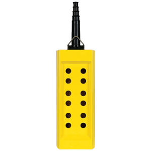 XACB06 – Harmony XAC, Empty pendant control station, plastic, yellow, 6 cut-outs, for cable Ø 10…22 mm Schneider Electric
