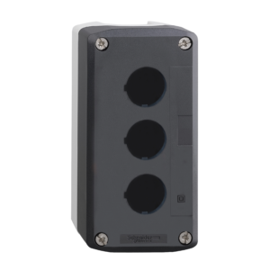 XALD01 – Harmony XALD, XALK, Empty enclosure, plastic, dark grey lid, for push button Ø22, 1 cut-out Schneider Electric
