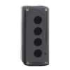 XALD02 – Harmony XALD, XALK, Empty enclosure, plastic, dark grey lid, for push button Ø22, 2 cut-outs Schneider Electric