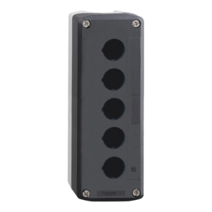 XALD03 – Harmony XALD, XALK, Empty control station, plastic, dark grey lid, light grey base, 3 cut-out Schneider Electric