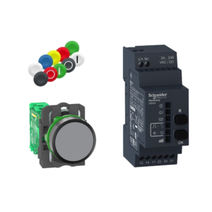 XB4BW23G5 – Push to test pilot light, Harmony XB4, 110 120 V green Schneider Electric