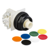 ZBA5 – yellow cap unmarked for circular flush pushbutton Ø22 Schneider Electric
