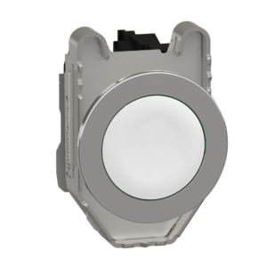 XB4BVG6 – Harmony XB4, Pilot light, metal, blue, Ø22, plain lens with integral LED, 110…120 VAC Schneider Electric
