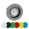 ZB4FA6 – Harmony XB4, Flush mounted push button head, metal, blue, Ø30, spring return, unmarked Schneider Electric