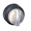 ZB4FD7 – Head for selector switch, Harmony XB4, flush mounted black 3 position return left to center Schneider Electric