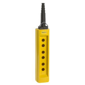 XACB02 – Harmony XAC, Empty pendant control station, plastic, yellow, 2 cut-outs, for cable Ø 10…22 mm Schneider Electric