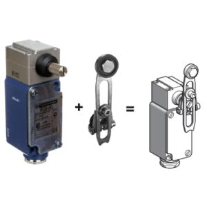 XC2JC10131 – Limit switch, Limit switches XC Standard, XC2 J, roller lever, 1 C/O Telemecanique Sensors