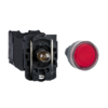 XB4BP383M5EX – Complete illuminated push button, Harmony XB4, metal, flush, green, Ø22 mm, spring return, booted, 230 V AC, 1 NO, ATEX Schneider Electric