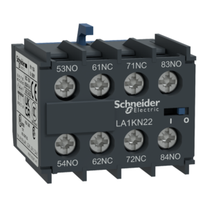 LA1KN04 – Auxiliary contact block, TeSys K, 4NC, front mounting, screw clamp terminals Schneider Electric