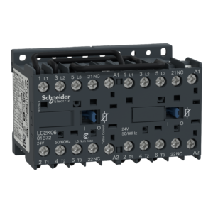 LC1K1610F7 – TeSys K contactor – 3P – AC-3 <= 440 V 16 A – 1 NO aux. – 110 V AC coil Schneider Electric