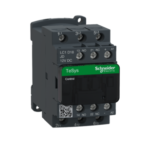LC1D18FL – TeSys D contactor – 3P(3 NO) – AC-3 – <= 440 V 18 A – 110 V DC coil Schneider Electric