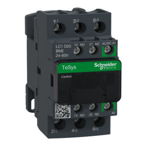LC1D25BD – LC1D25BD, TeSys D contactor, 3P(3 NO), AC-3, <= 440 V 25 A, 24 VDC coil Schneider Electric