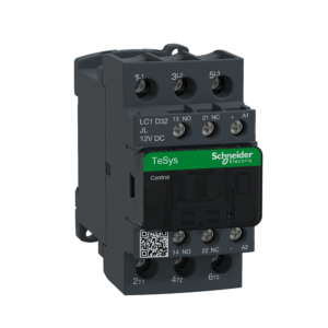 LC1D32FD – TeSys D contactor – 3P(3 NO) – AC-3 – <= 440 V 32 A – 110 V DC coil Schneider Electric