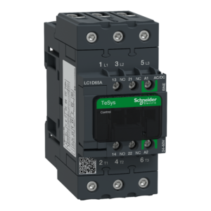 LC1D65ABBE – TeSys D contactor 3P 65A AC-3 up to 440V coil 24V DC EverLink Schneider Electric