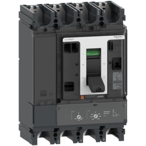 C63F4TM500D1 – circuit breaker ComPacT NSX500 DC PV, 500 A, 1000 V, TM-D trip unit, 4 poles Schneider Electric