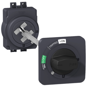 EZAROTDS – direct rotary handle, EasyPact EZC100, EasyPact CVS100BS, black handle, black front plate Schneider Electric