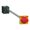 LV426936 – side rotary handle, ComPact NSXm, red handle on yellow front, shaft length 45 to 480 mm, IP54 Schneider Electric