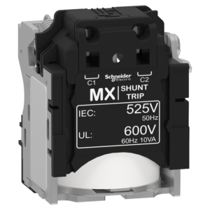 LV429388 – MX shunt release, ComPacT NSX, rated voltage 380/415 VAC 50/60 Hz, 440/480 VAC 60 Hz, screwless spring terminal connections Schneider Electric