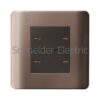 E8434_1_SZ – ZENcelo- 16AX 4 Gang 1 Way Full-Flat Switch with Ondicator – Silver Bronze. Schneider Electric