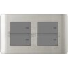 E84T34_2_SA – ZENcelo 16AX/20A 4Gang 2way switch with ON indicator Silver satin Schneider Electric