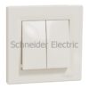 EPH0600123 – Asfora – double 2way switch – 10AX screwless terminals, cream Schneider Electric