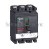 LV430633 – circuit breaker ComPact NSX160F, 36 KA at 415 VAC, TMD trip unit 80 A, 3 poles 3d Schneider Electric