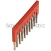 NSYTRAL410 – PLUG-IN BRIDGE, 10POINTS FOR 4MM2 TERMINAL BLOCKS, RED Schneider Electric