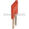 NSYTRAL62 – PLUG-IN BRIDGE, 2PTS FOR 6MM² TERMINAL BLOCKS, RED Schneider Electric