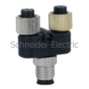 FTXCY1212 – Y – connector – 2xM12 connectors to 1xM 12 connector – for FTB I/O splitter box Telemecanique