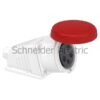 PKF32W735 – PratiKa socket – screw – angled – 32A – 3P + N + E – 380…415 V AC – wall Schneider Electric