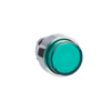 Illuminated push button head green