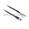 XZCP1141L2 – Pre wired connectors XZ, straight female, M12, 4 pins, cable PUR 2 m Telemecanique Sensors