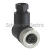 XZCC12FCM50B – Female, M12, 5 pin, elbowed connector, cable gland Pg 7 Telemecanique Sensors
