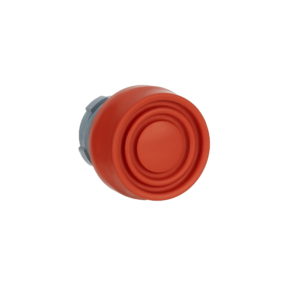 Push button head projecting red