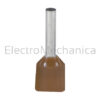 5898 2x10mm2 BRN INS FERRULE (100) EM